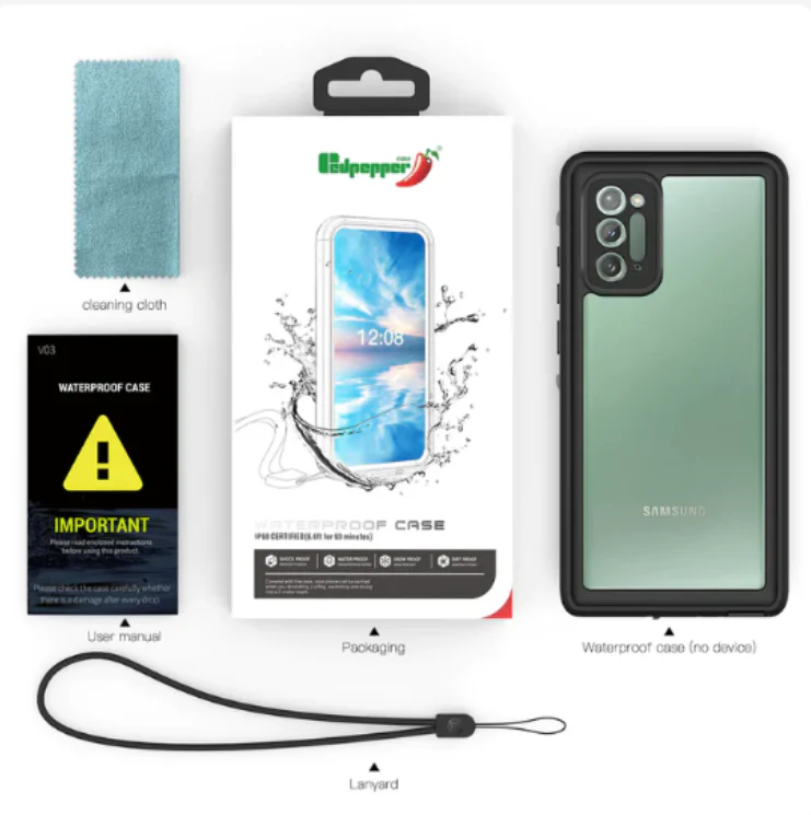 Redpepper Full Cover Waterproof Case for Samsung Galaxy S10 - Image 7