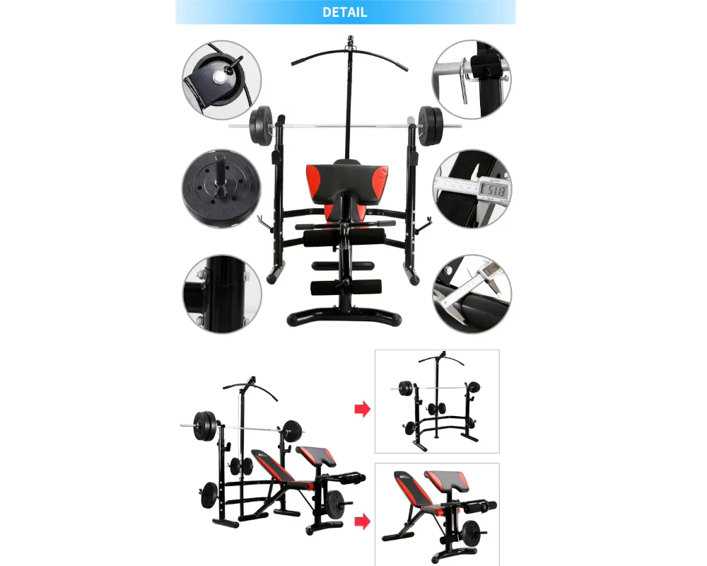 Weight Bench All in One Workout Station Bench Home Gym Station - Image 5