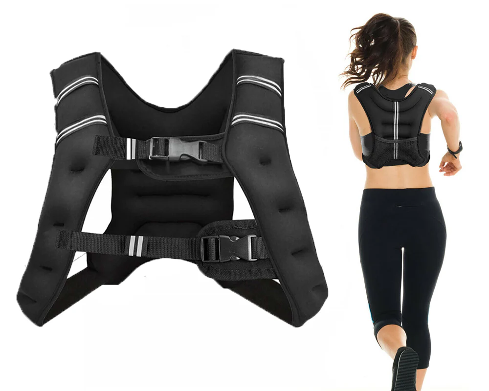 Weighted Vest 10kg Adjustable Weight Exercise Training - Image 9