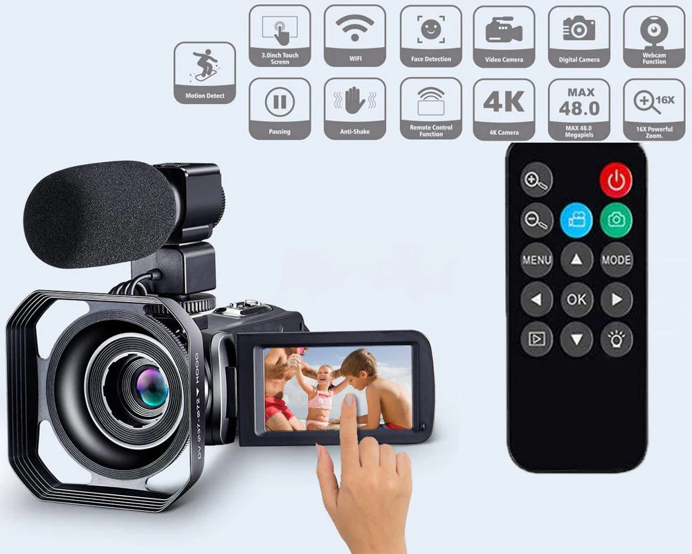 Wifi Video Camera 4K Camcorder Portable - Image 7