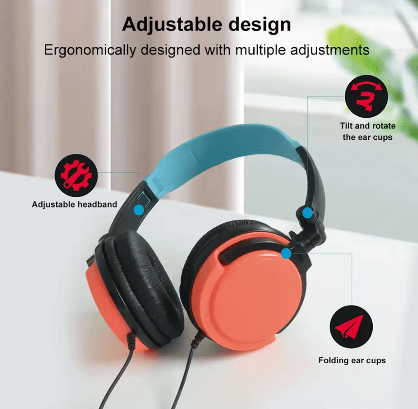 Wired Gaming Headset with Microphone & Volume Control - Image 6