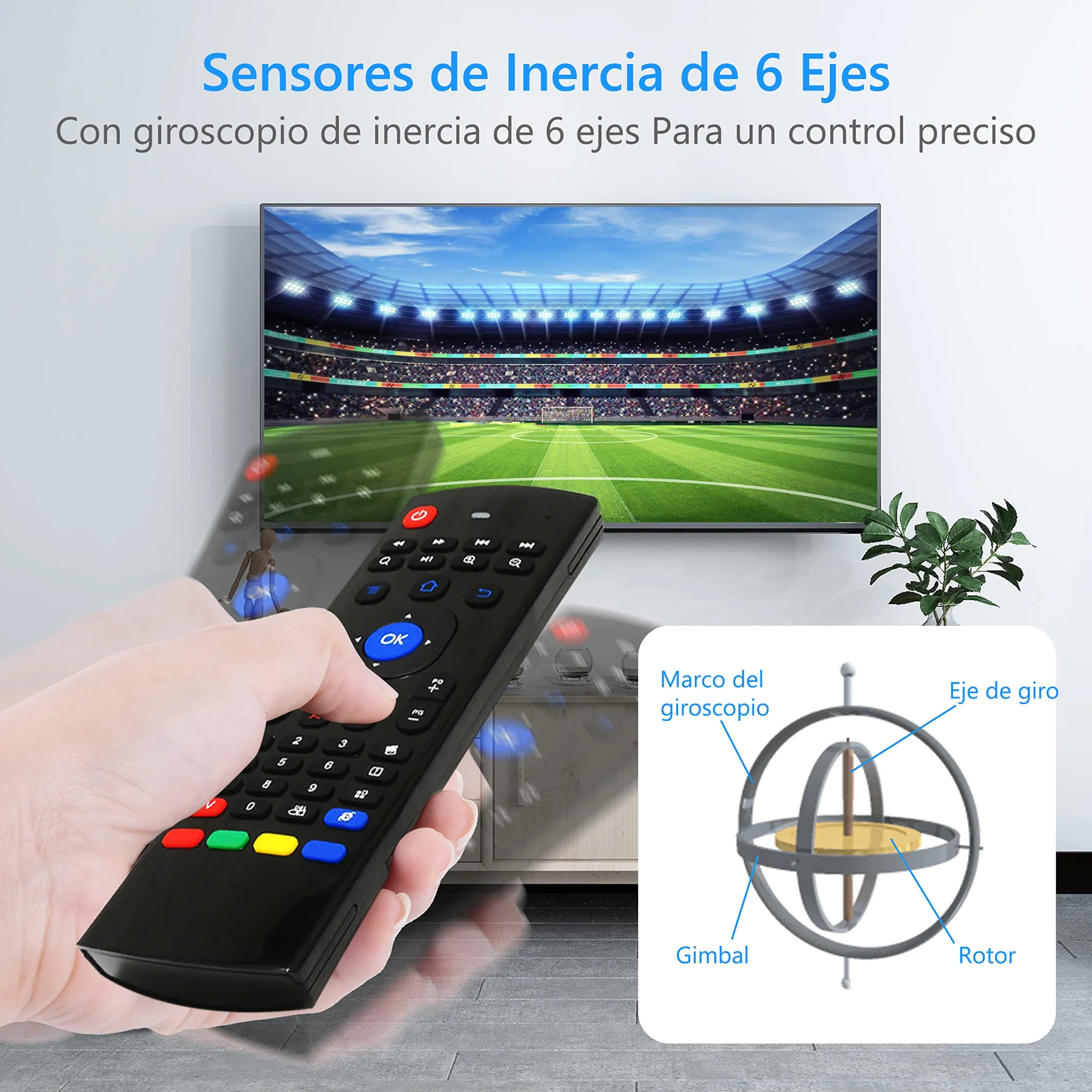 Wireless Air Mouse Remote with Keyboard - Image 4