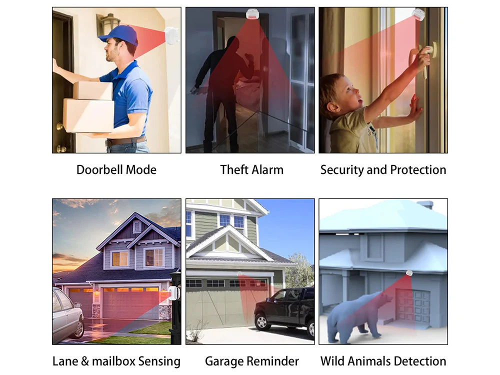 Wireless Home Security Alarm System/Welcome Buzzer Monitor Doorbell Alarm - Image 5