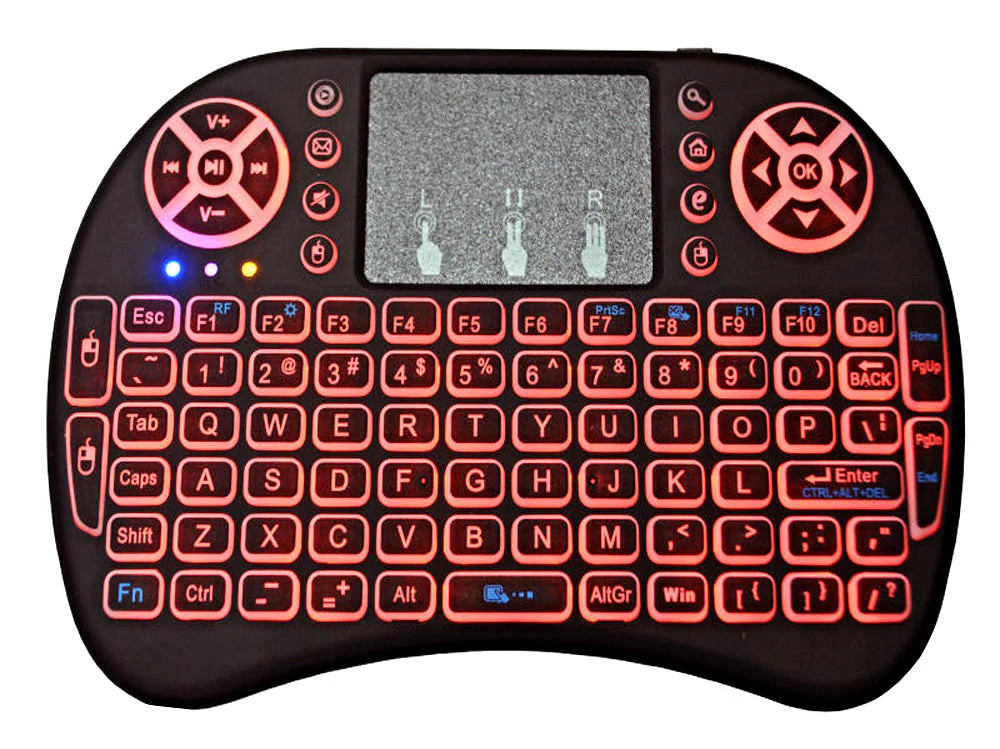 Wireless TV Keyboard Mini Wireless Keyboard With Touchpad Mouse Combo Qwerty Keypad,Rechargeable Handheld Keyboard Remote - Image 7