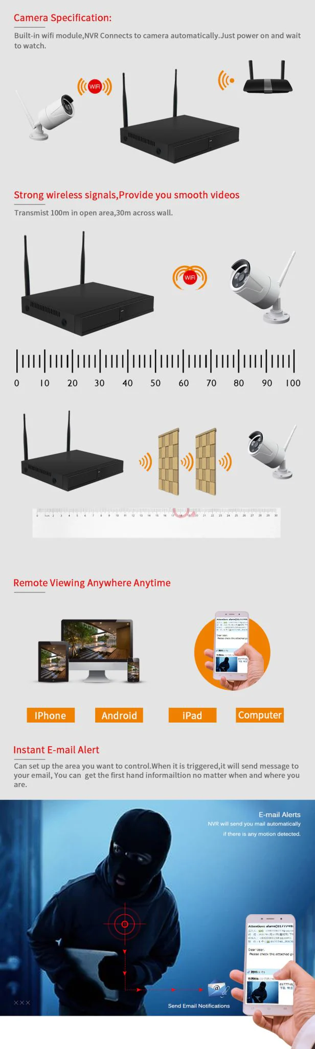 Wireless Security Camera System 8 Camera - Image 14