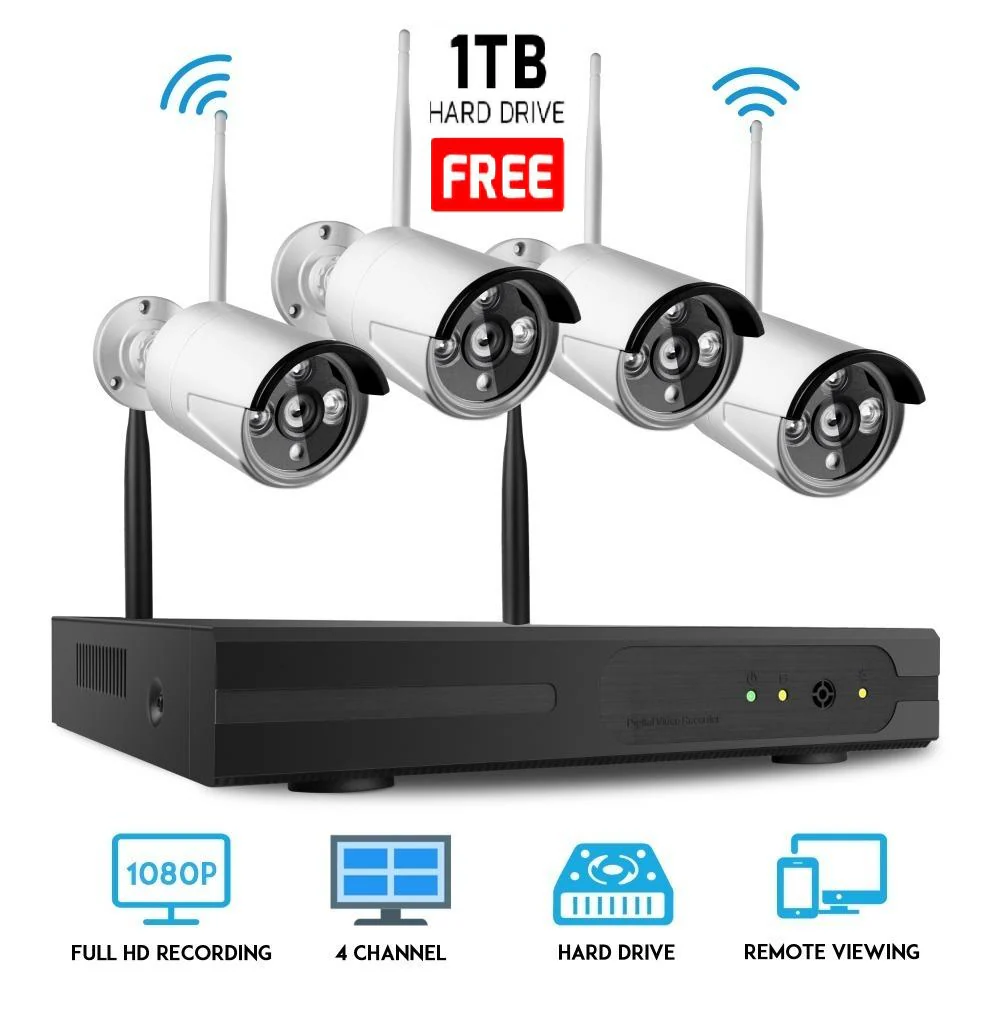 Wireless Security Camera system with 4 Cameras - Image 8