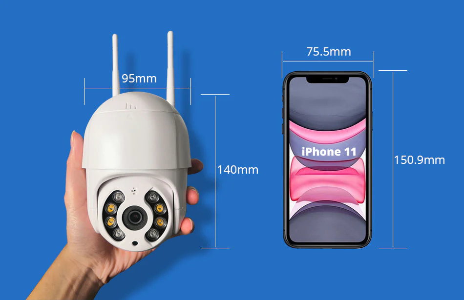 3MP PTZ Outdoor Security Camera with 32Gb SD Card - Image 7