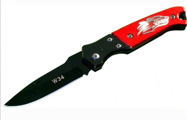 Wolf Folding Knife - Multi Purpose Red or Blue - Image 2
