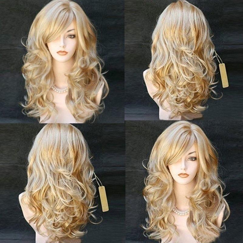 Women Long Wig Blond Synthetic Hair Full Wigs High Quality - Image 7