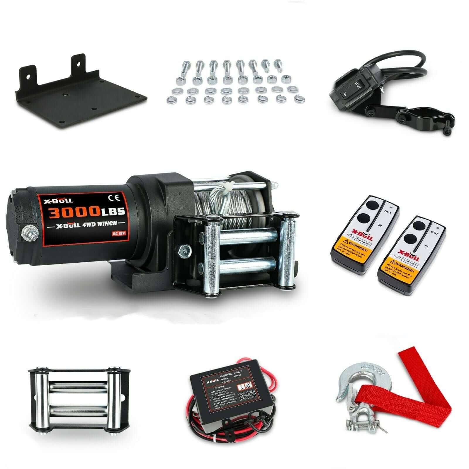 X-BULL Electric Winch 12V 3000lbs - Image 9