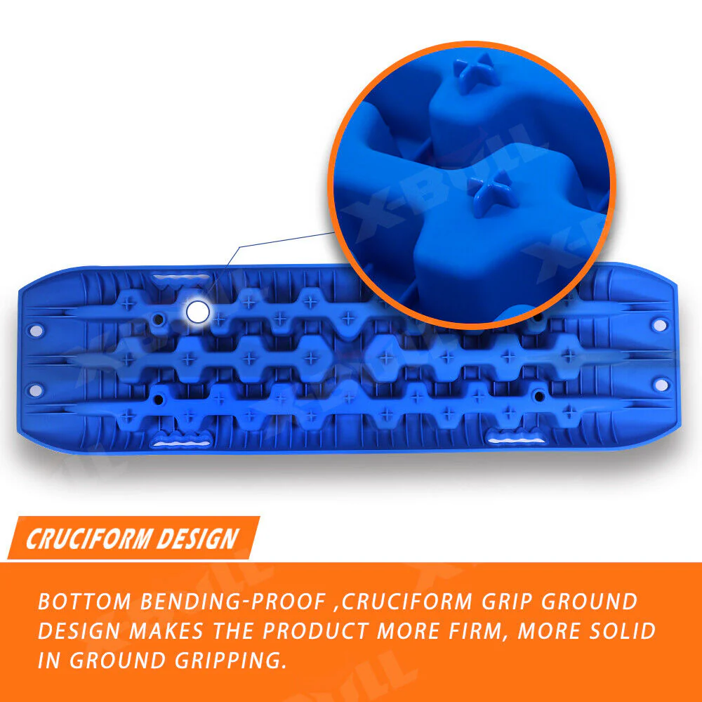 Recovery Tracks X-BULL – 3rd Gen Traction Boards for Sand Mud Snow 4WD Blue - Image 4