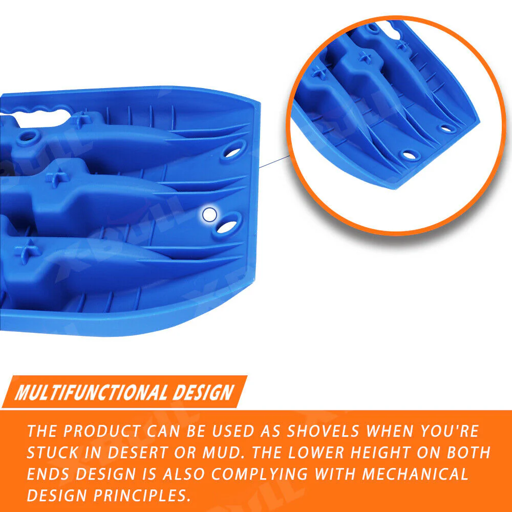 Recovery Tracks X-BULL – 3rd Gen Traction Boards for Sand Mud Snow 4WD Blue - Image 5