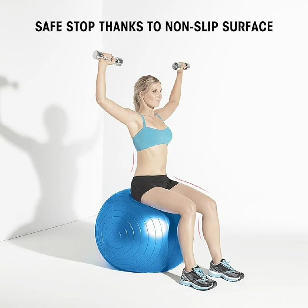 Yoga Balance Ball Fitness Shaping Sitting Ball 75cm (Blue) - Image 3
