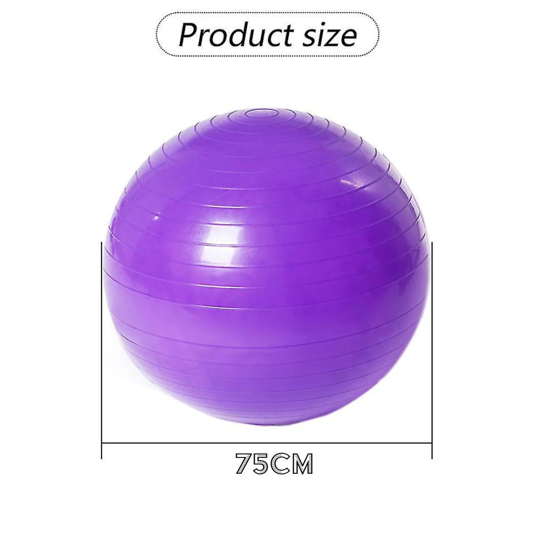 Yoga Balance Ball Fitness Shaping Sitting Ball 75cm (Purple) - Image 5